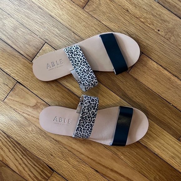 Able Shoes - Able Leopard Joselyn Sandals